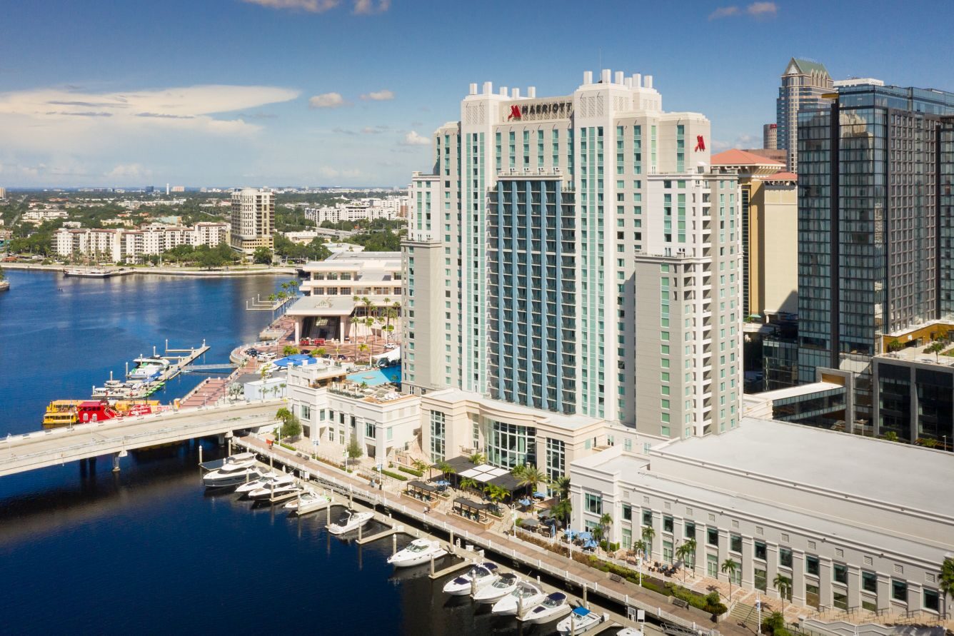 Exterior of hotel on water street Tampa FL